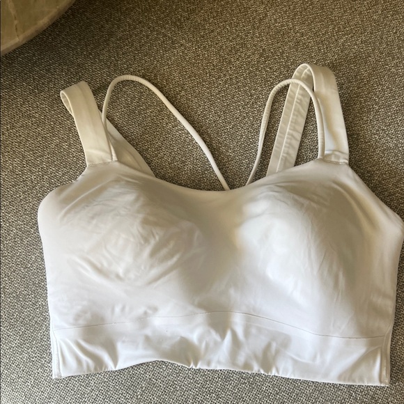 Lululemon Athletica White Bra Top - Picture 1 of 1